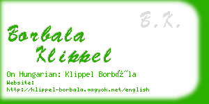 borbala klippel business card